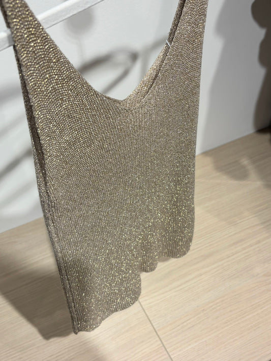 Débardeur SHINE doré foncé