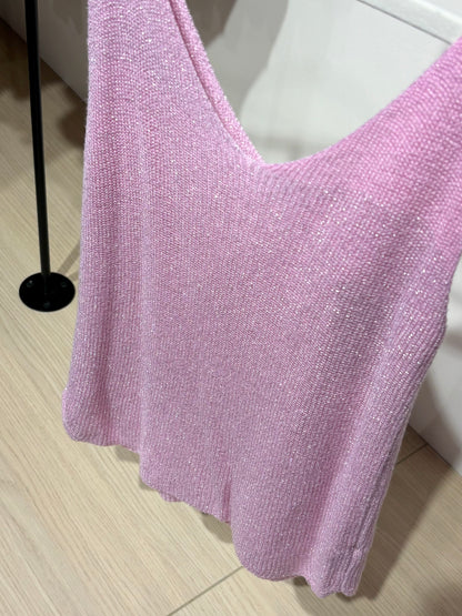 Débardeur SHINE rose clair
