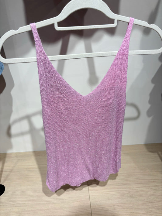 Débardeur SHINE rose clair