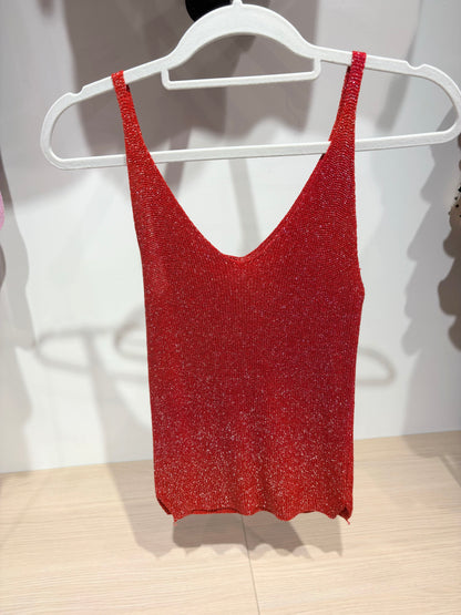 Débardeur SHINE rouge