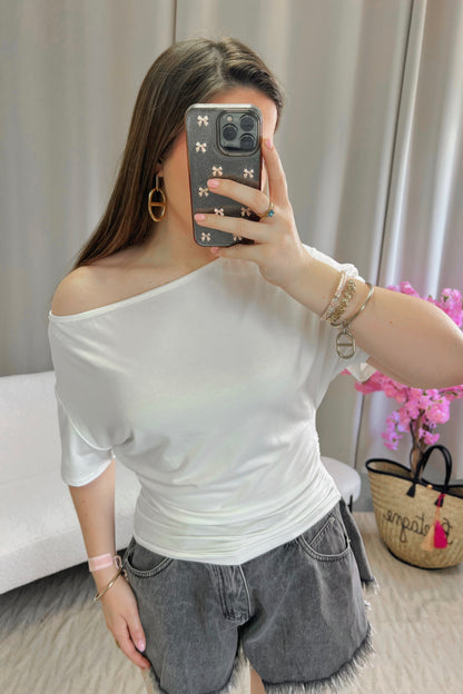 Top SARAH blanc