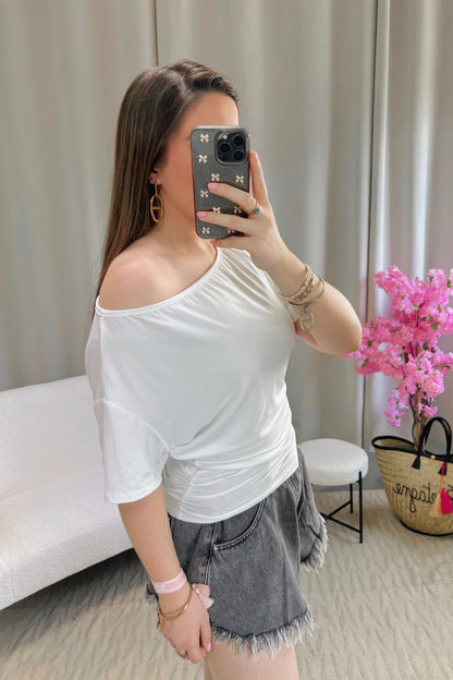 Top SARAH blanc