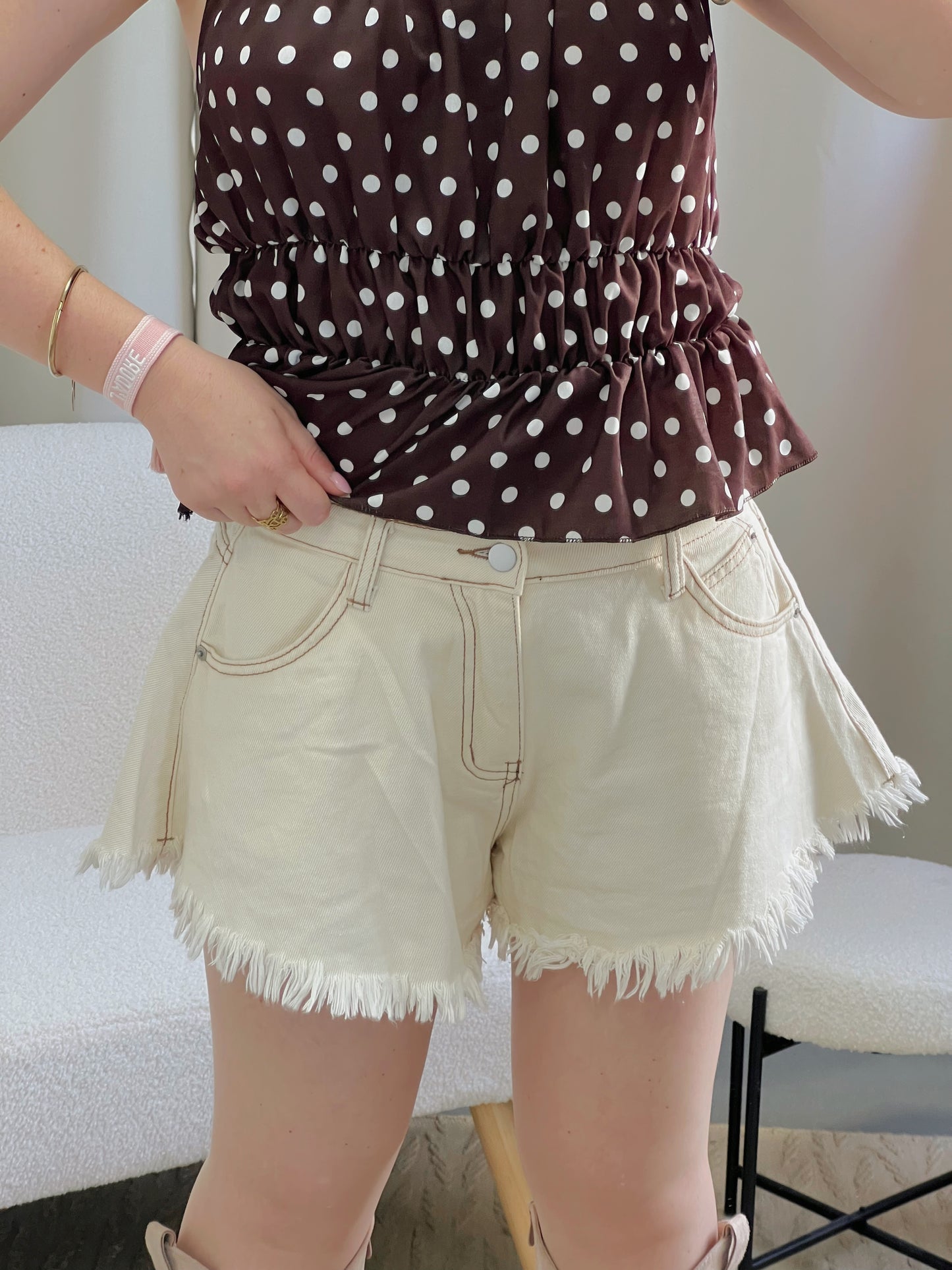 Short DALLAS écru