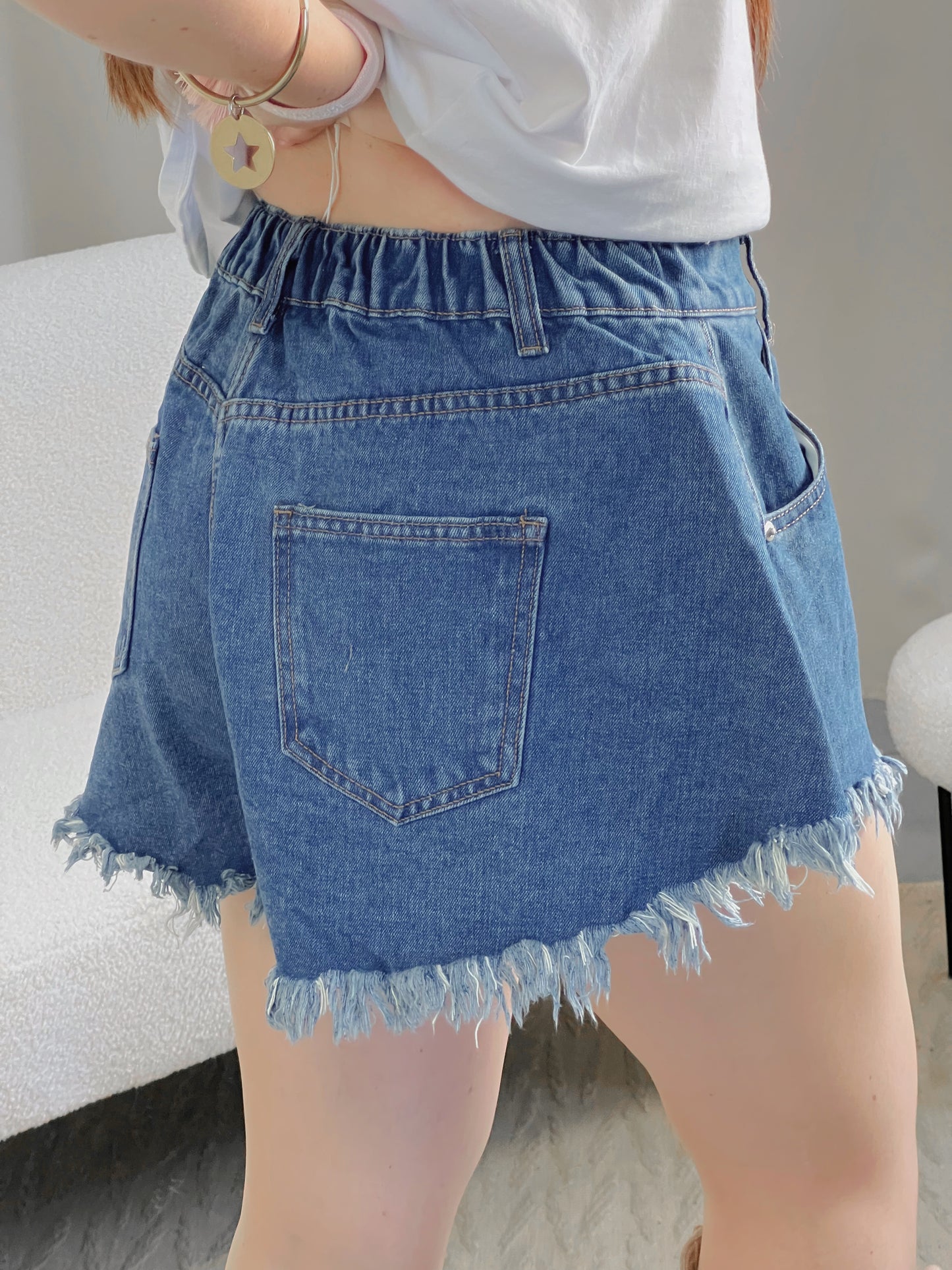 Short DALLAS bleu