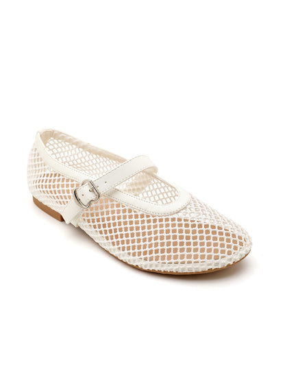 Ballerines RÉSILLE blanche