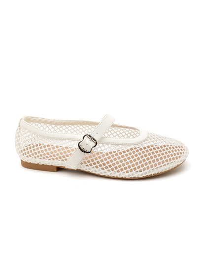 Ballerines RÉSILLE blanche
