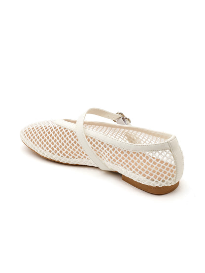Ballerines RÉSILLE blanche
