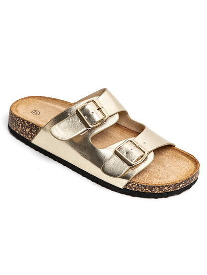 Mules PALMA dorées