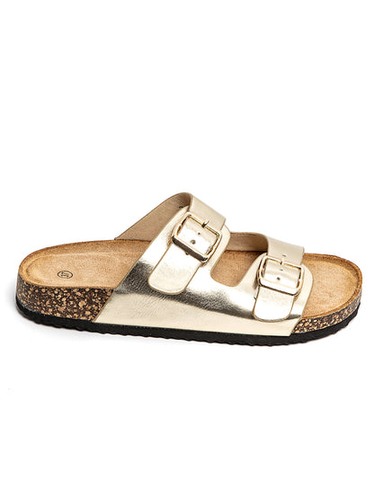 Mules PALMA dorées