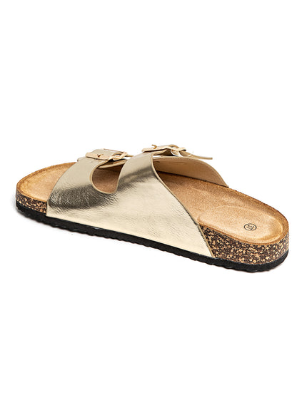 Mules PALMA dorées