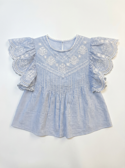 Blouse GABY bleu ciel