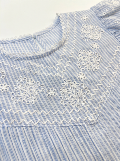 Blouse GABY bleu ciel
