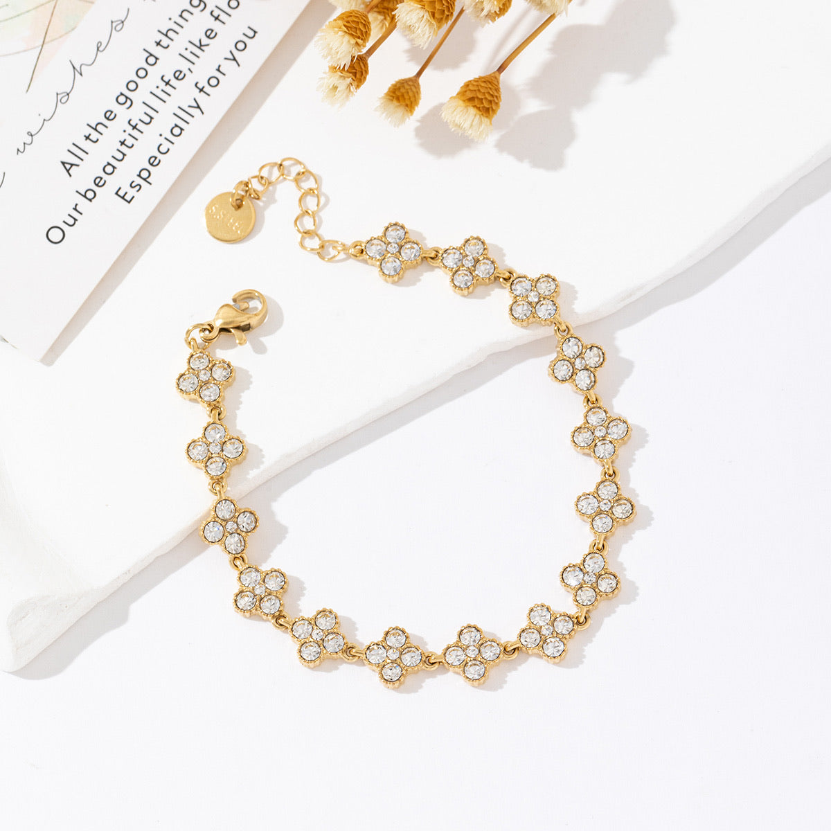 Bracelets STRASS fleurs